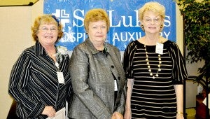 Several volunteers who were honored for contributing more than 100 hours of service to St. Luke’s were Julie Fike, Marie Vehorn and Carolyn Thompson. (photo submitted by Jennifer Thompson)  