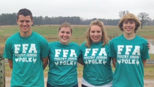 Caleb Brown, Jamie Greene, Brianna Dill, and Hunter Hilbig  (photo submitted by Ashley Scoggins Gilbert) 