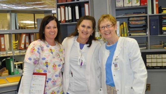 Staci Jackson, Barbara Miller and Loretta Pack