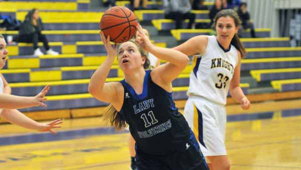 Polk County's Autumn Owen had a career-high 23 points in Wednesday's game. (Photo by Andy Rhinehart)