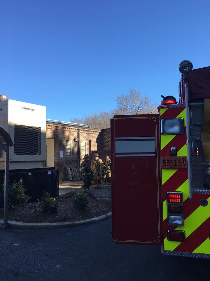 Tryon and surrounding fire departments responded to a fire in the laundry room of White Oak of Tryon on Wednesday afternoon, Dec. 28. (photo submitted by the Tryon Fire Department)