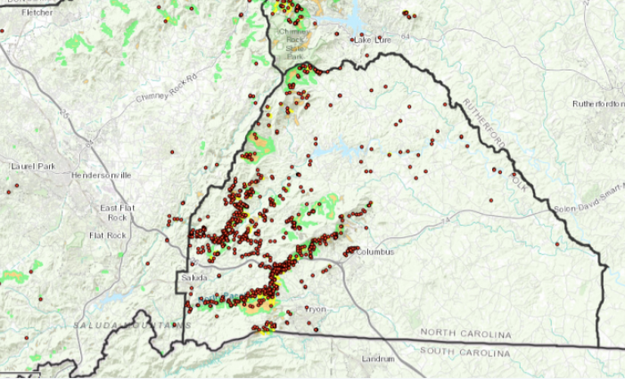 Landslide maps available - The Tryon Daily Bulletin | The Tryon Daily ...