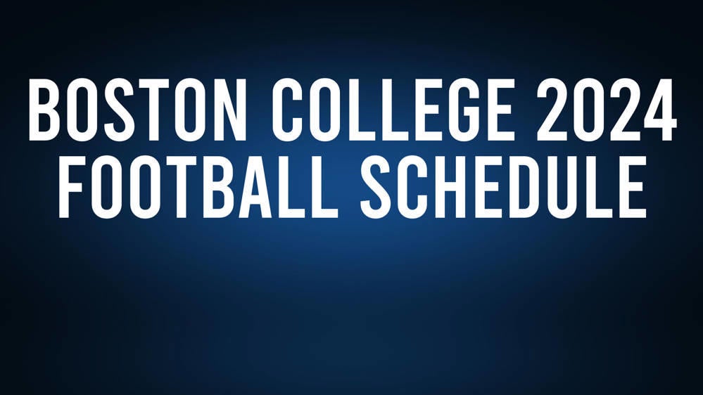 Boston College 2024 Football Schedule, Record, Results The Tryon