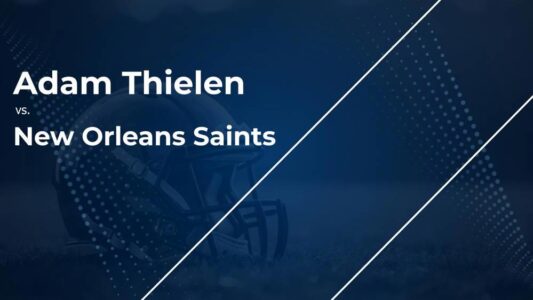 Adam Thielen and the Panthers vs. the Saints: Week 1 Stats, Matchup, Game Info