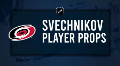 Andrei Svechnikov Player Prop Bets for the Hurricanes vs. Canucks Game - October 28