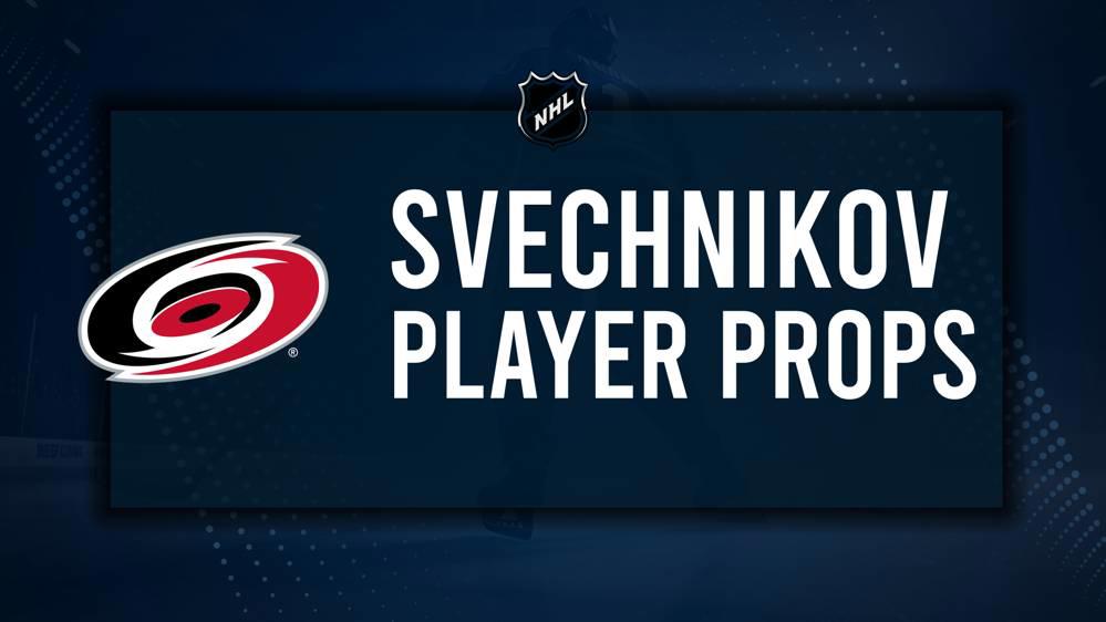 Andrei Svechnikov Player Prop Bets for the Hurricanes vs. Kraken Game - October 26