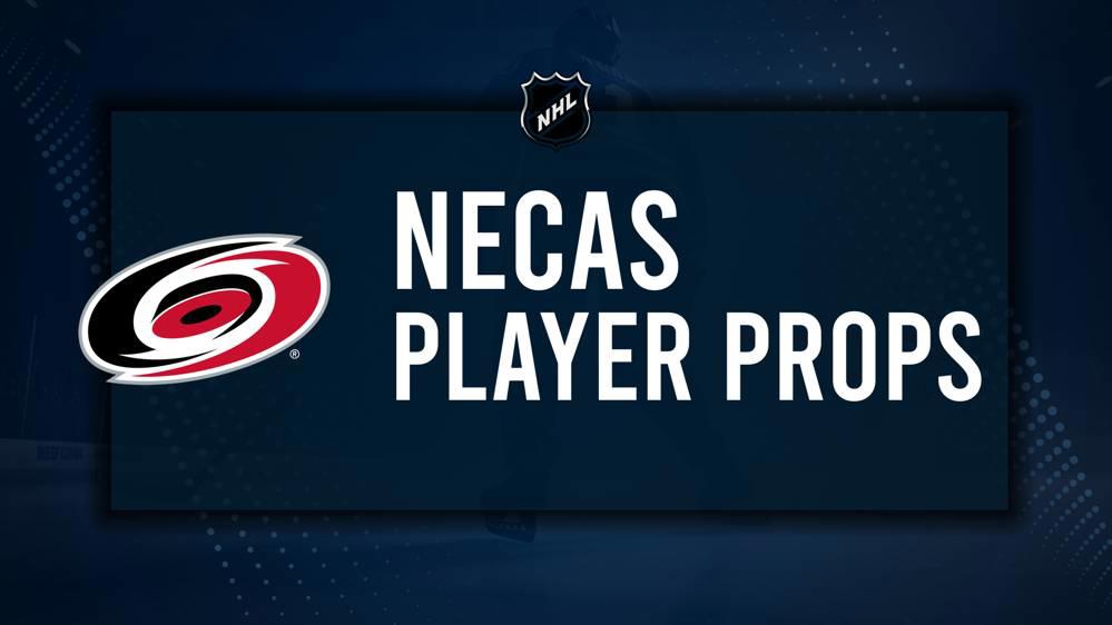 Martin Necas Player Prop Bets for the Hurricanes vs. Canucks Game - October 28