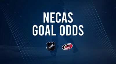 Will Martin Necas Score a Goal Against the Oilers on October 22?