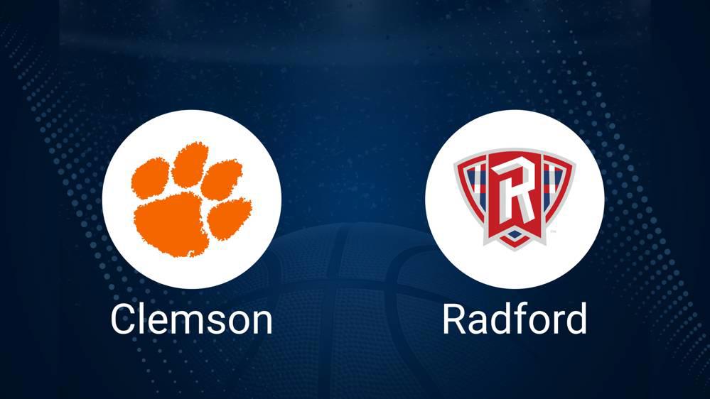 How to Watch Clemson vs. Radford on TV or Live Stream - November 21