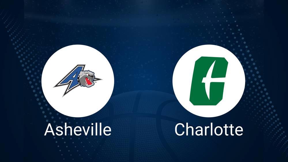 How to Watch UNC Asheville vs. Charlotte Women's Basketball on TV or Live Stream - November 15