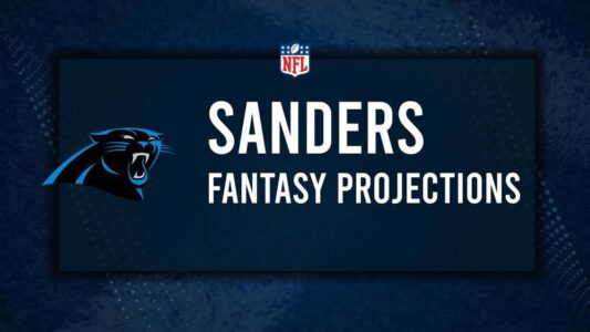 Ja'Tavion Sanders Fantasy Projections: Week 12 vs. the Chiefs