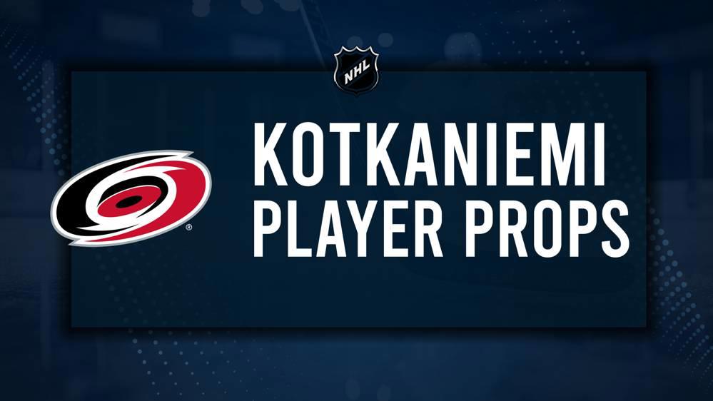 Jesperi Kotkaniemi Player Prop Bets for the Hurricanes vs. Hockey Club Game - November 13