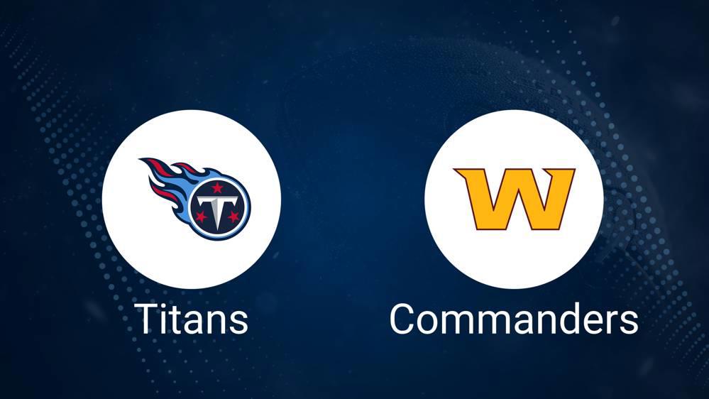 Titans vs. Commanders Predictions & Picks: Odds, Moneyline, Spread - Week 13