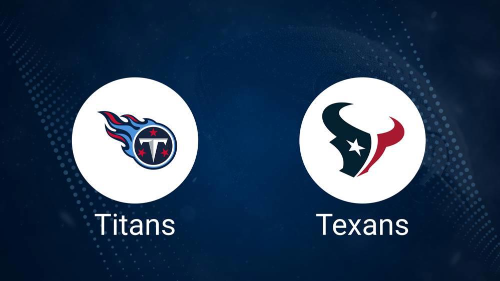 Titans vs. Texans Predictions & Picks: Odds, Moneyline, Spread - Week 12