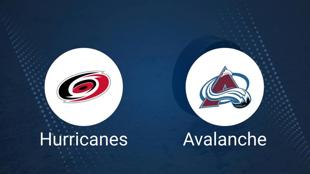 Where to Watch Carolina Hurricanes vs. Colorado Avalanche on TV or Streaming Live - November 9