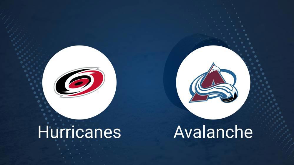 Where to Watch Carolina Hurricanes vs. Colorado Avalanche on TV or Streaming Live - November 9