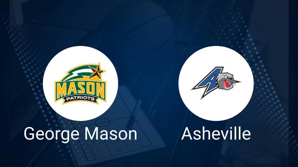 How to Watch George Mason vs. UNC Asheville on TV or Live Stream - December 3