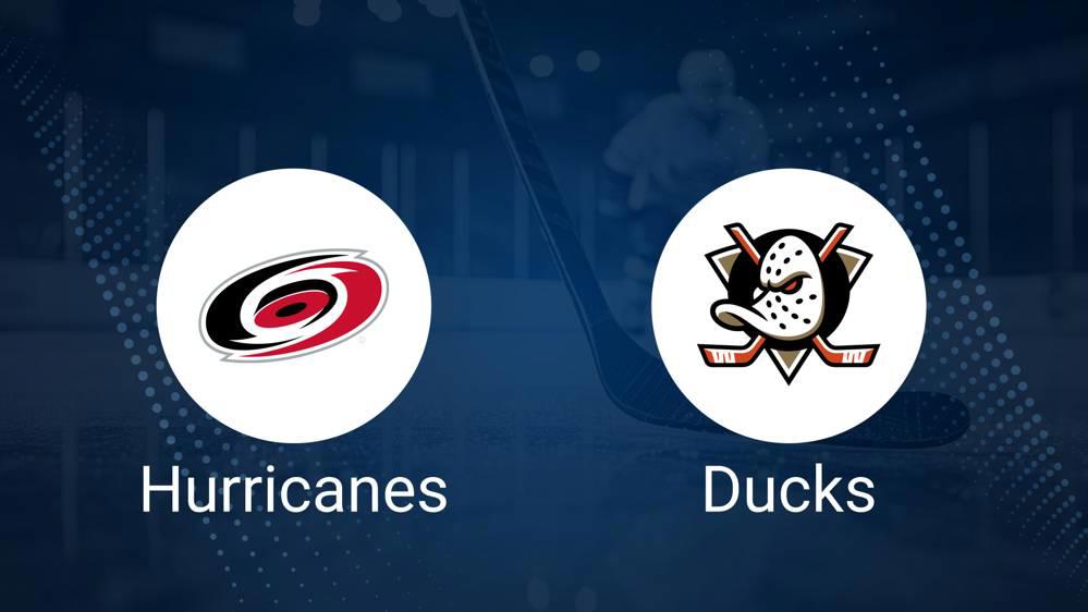 How to Pick the Hurricanes vs. Ducks Game with Odds, Spread, Betting Line and Stats – January 12