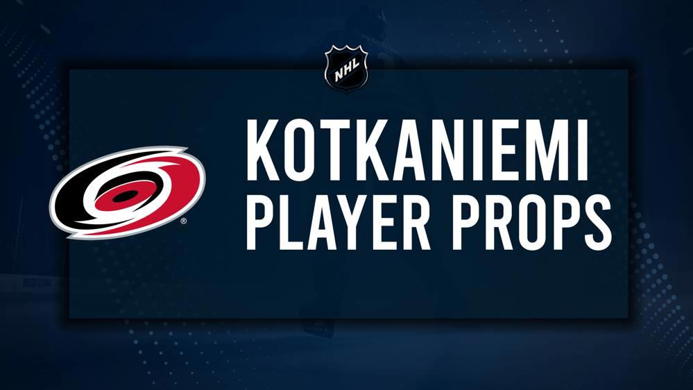 Jesperi Kotkaniemi Player Prop Bets for the Hurricanes vs. Ducks Game - January 12