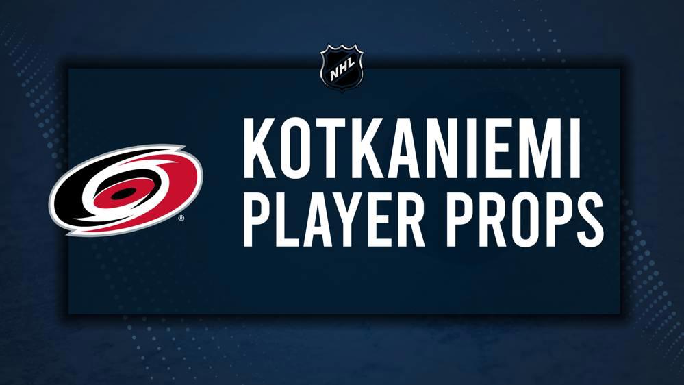 Jesperi Kotkaniemi Player Prop Bets for the Hurricanes vs. Rangers Game - January 28